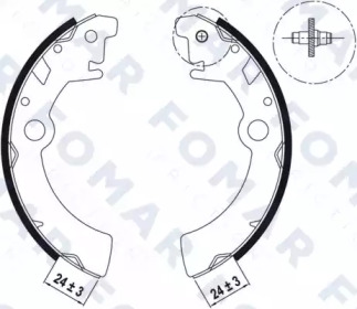 Комлект тормозных накладок FOMAR Friction FO 9049